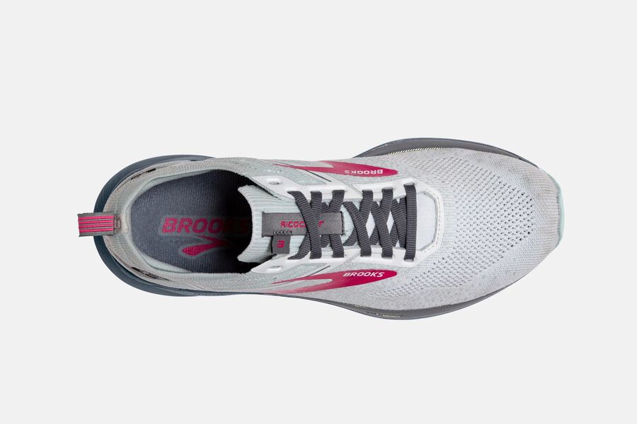 Brooks Ricochet 3 Road Running Shoes - Womens - White/Pink - RC5238094